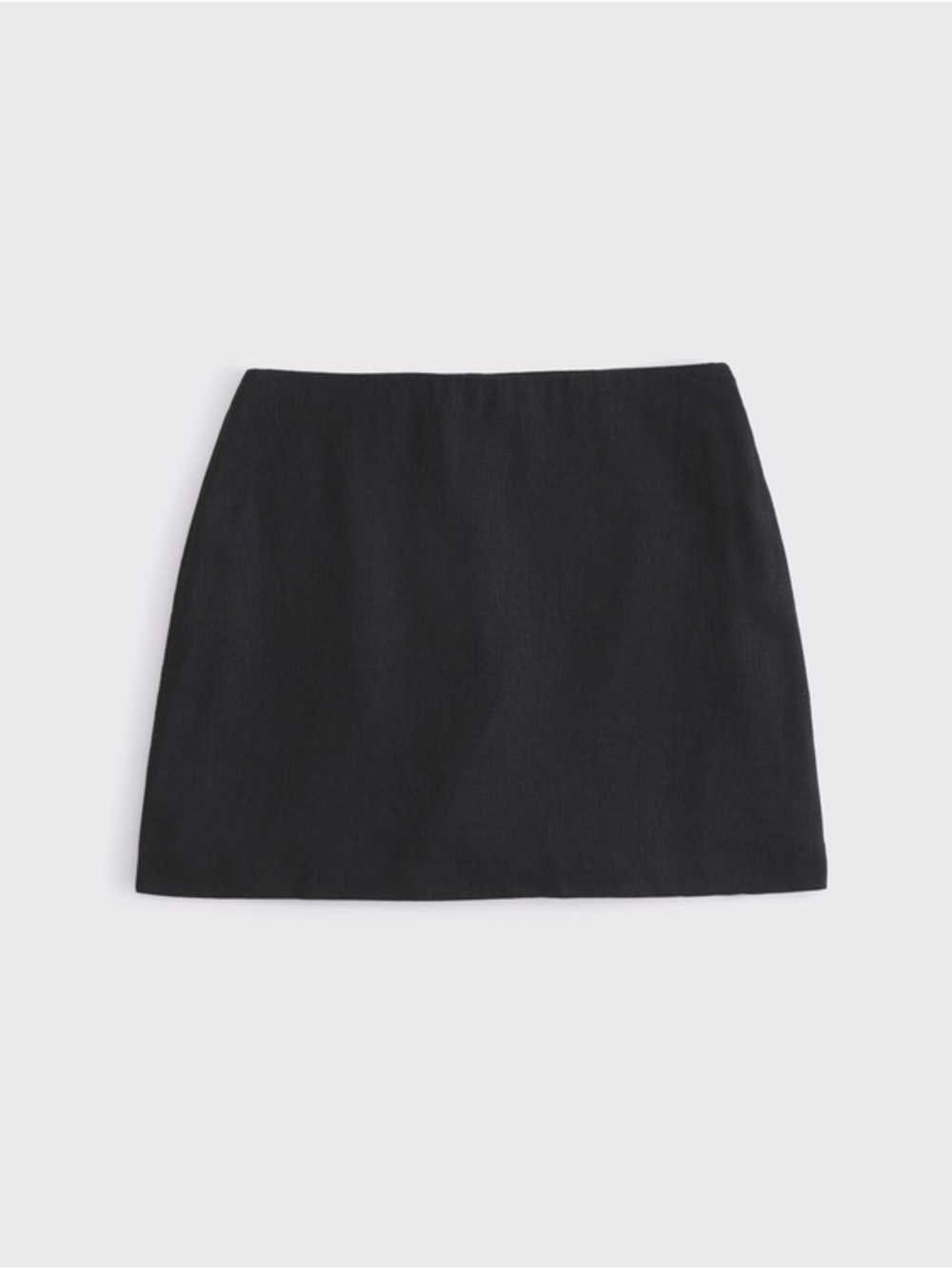 A&F Scarlett Linen-Blend Mini Skort Black Medium